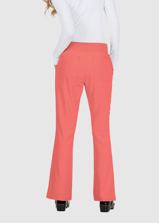 Koi Basics Women's Laurie Flare Leg Knit Waist Yoga Scrub Tall Pant