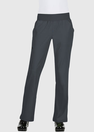 Koi Basics Women's Laurie Flare Leg Knit Waist Yoga Scrub Tall Pant
