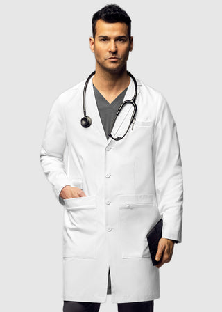 Wink Scrubs Wink Slate Men's Welt Pocket Lab Coat