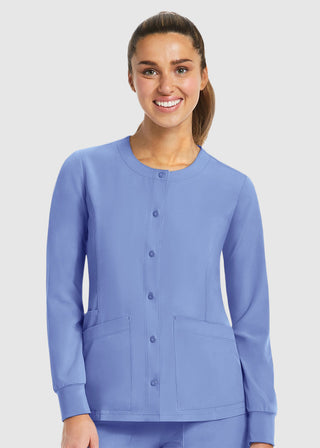 Maevn Women's Matrix Impulse Round Neck Snap Jacket