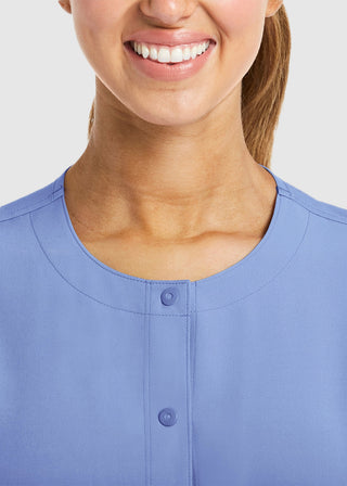 Maevn Women's Matrix Impulse Round Neck Snap Jacket