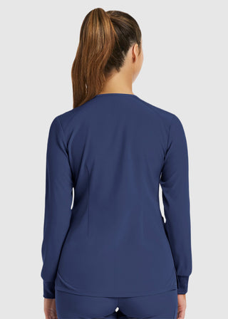 Maevn Women's Matrix Impulse Round Neck Snap Jacket