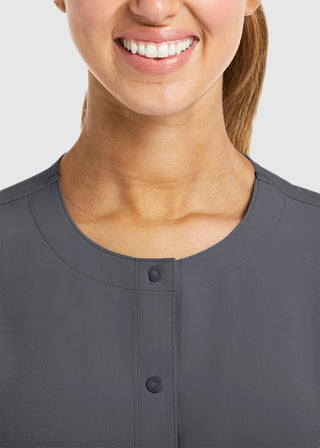 Maevn Women's Matrix Impulse Round Neck Snap Jacket