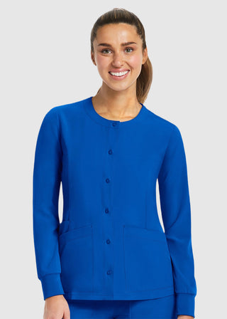 Maevn Women's Matrix Impulse Round Neck Snap Jacket