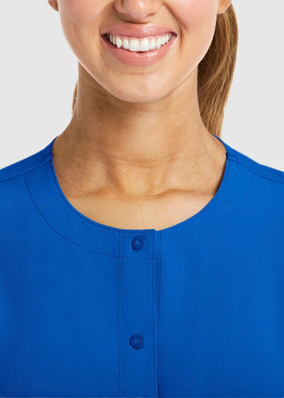 Maevn Women's Matrix Impulse Round Neck Snap Jacket