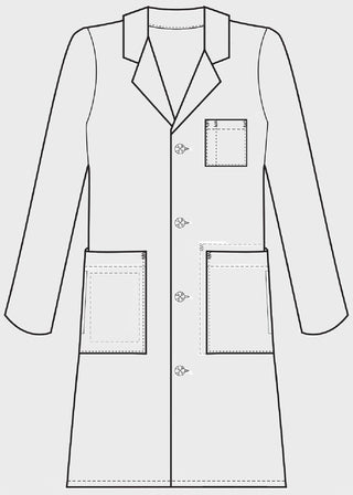 Meta Mens Knot Button iPad Labcoat