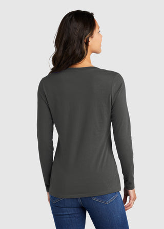 Port & Company Women's Long Sleeve Fan Favorite V-Neck Tee