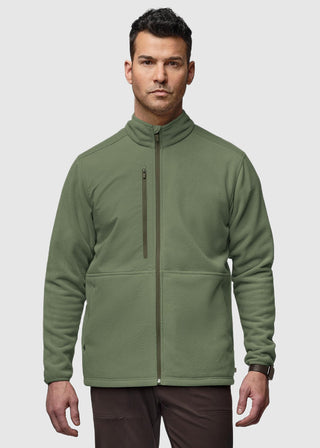 Wink Scrubs Wink Slate Men's Micro-Fleece Zip Jacket Black