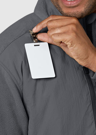 Wink Scrubs Wink Slate Men's Micro-Fleece Zip Jacket Black