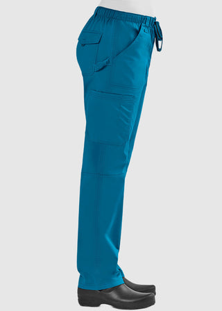 Maevn Blossom Signature Women's Functional Elastic Drawstring Waistband Petite Pant