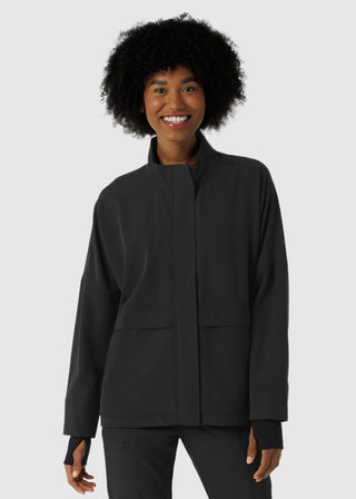 Wink Scrubs Women's Germs Happen Packable Scrub Jacket
