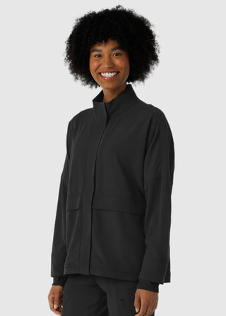 Wink Scrubs Women's Germs Happen Packable Scrub Jacket