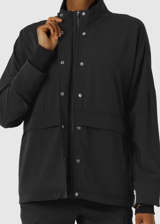 Wink Scrubs Women's Germs Happen Packable Scrub Jacket