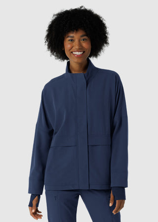 Wink Scrubs Women's Germs Happen Packable Scrub Jacket