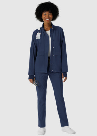 Wink Scrubs Women's Germs Happen Packable Scrub Jacket