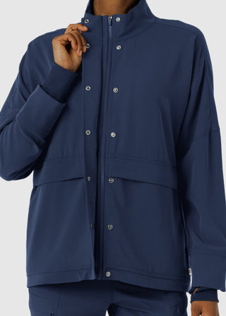 Wink Scrubs Women's Germs Happen Packable Scrub Jacket