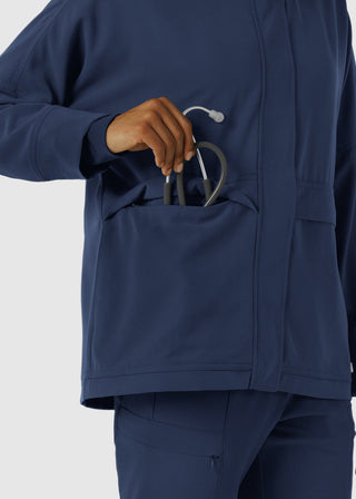 Wink Scrubs Women's Germs Happen Packable Scrub Jacket