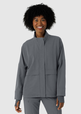 Wink Scrubs Women's Germs Happen Packable Scrub Jacket
