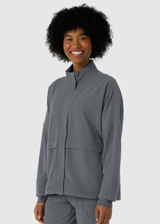 Wink Scrubs Women's Germs Happen Packable Scrub Jacket