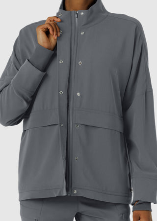 Wink Scrubs Women's Germs Happen Packable Scrub Jacket