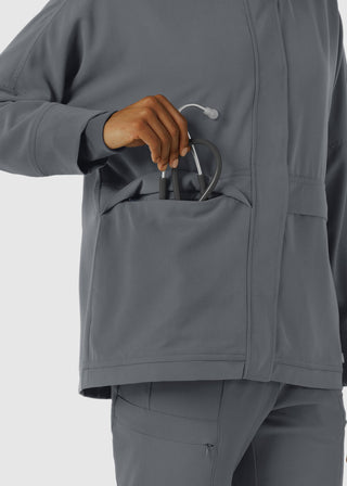 Wink Scrubs Women's Germs Happen Packable Scrub Jacket