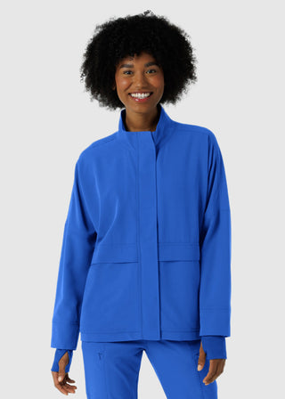 Wink Scrubs Women's Germs Happen Packable Scrub Jacket