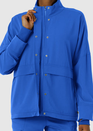 Wink Scrubs Women's Germs Happen Packable Scrub Jacket