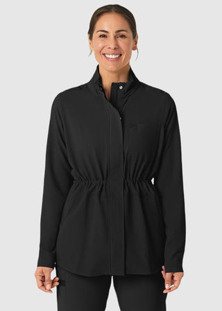 Wink Scrubs Wink Renew Women's Convertible Hood Jacket Black