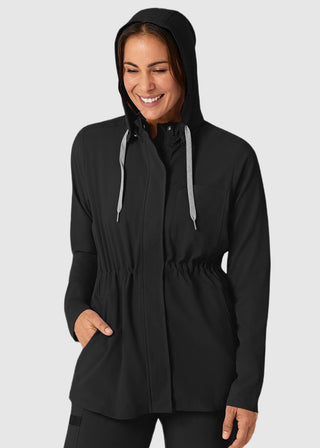 Wink Scrubs Wink Renew Women's Convertible Hood Jacket Black