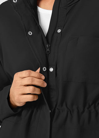 Wink Scrubs Wink Renew Women's Convertible Hood Jacket Black