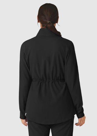 Wink Scrubs Wink Renew Women's Convertible Hood Jacket Black
