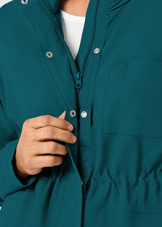 Wink Scrubs Wink Renew Women's Convertible Hood Jacket Black