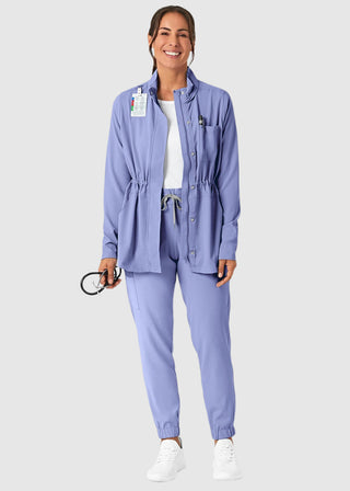 Wink Scrubs Wink Renew Women's Convertible Hood Jacket Black