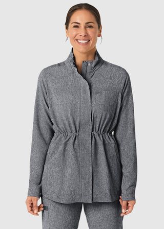 Wink Scrubs Wink Renew Women's Convertible Hood Jacket Black