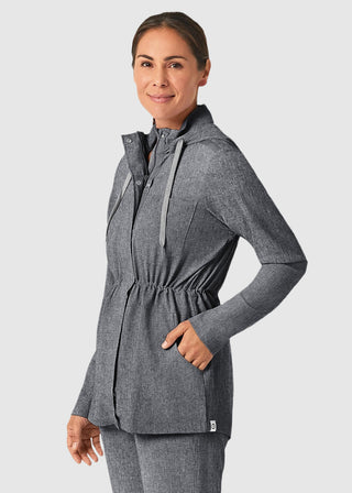 Wink Scrubs Wink Renew Women's Convertible Hood Jacket Black