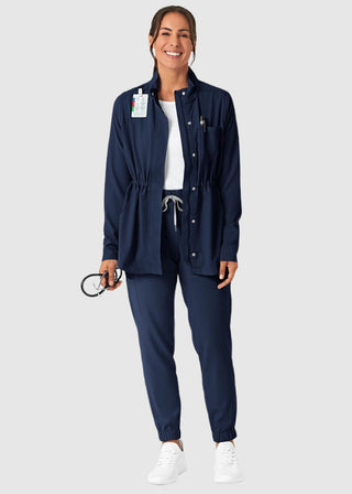 Wink Scrubs Wink Renew Women's Convertible Hood Jacket Black