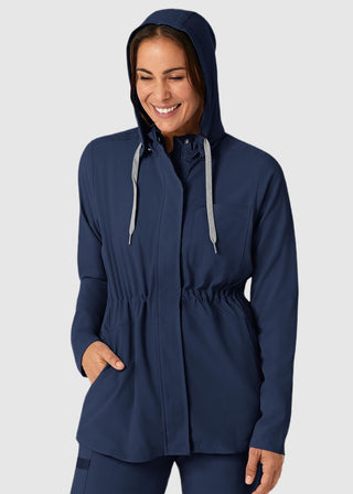 Wink Scrubs Wink Renew Women's Convertible Hood Jacket Black