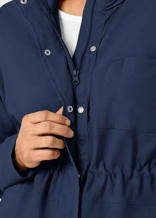 Wink Scrubs Wink Renew Women's Convertible Hood Jacket Black