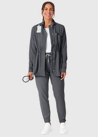 Wink Scrubs Wink Renew Women's Convertible Hood Jacket Black