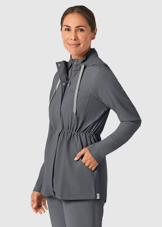 Wink Scrubs Wink Renew Women's Convertible Hood Jacket Black