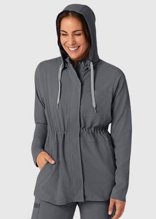 Wink Scrubs Wink Renew Women's Convertible Hood Jacket Black