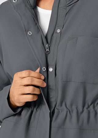 Wink Scrubs Wink Renew Women's Convertible Hood Jacket Black