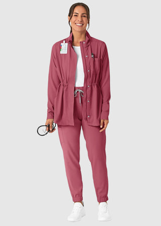 Wink Scrubs Wink Renew Women's Convertible Hood Jacket Black