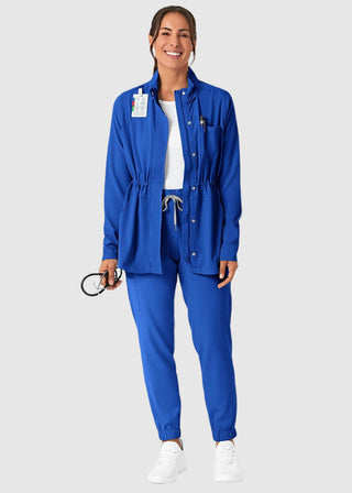 Wink Scrubs Wink Renew Women's Convertible Hood Jacket Black