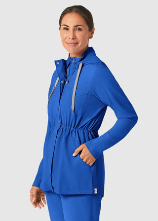 Wink Scrubs Wink Renew Women's Convertible Hood Jacket Black