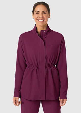 Wink Scrubs Wink Renew Women's Convertible Hood Jacket Black