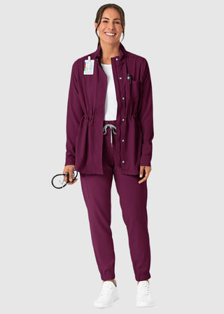 Wink Scrubs Wink Renew Women's Convertible Hood Jacket Black