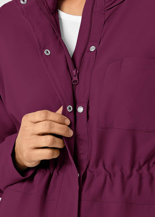 Wink Scrubs Wink Renew Women's Convertible Hood Jacket Black