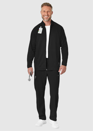 Wink Scrubs Wink Layers Men's Fleece Solid Scrub Jacket