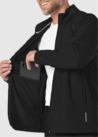 Wink Scrubs Wink Layers Men's Fleece Solid Scrub Jacket
